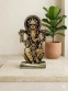 Ganesh Idol Gold Finish Murti for Home Office and Car Dashboard God(free key chain