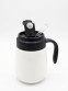 Ceramic travel mug with Glass straw and flip lip