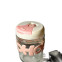 travel mug with Glass straw ,flip