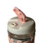 travel mug with Glass straw ,flip